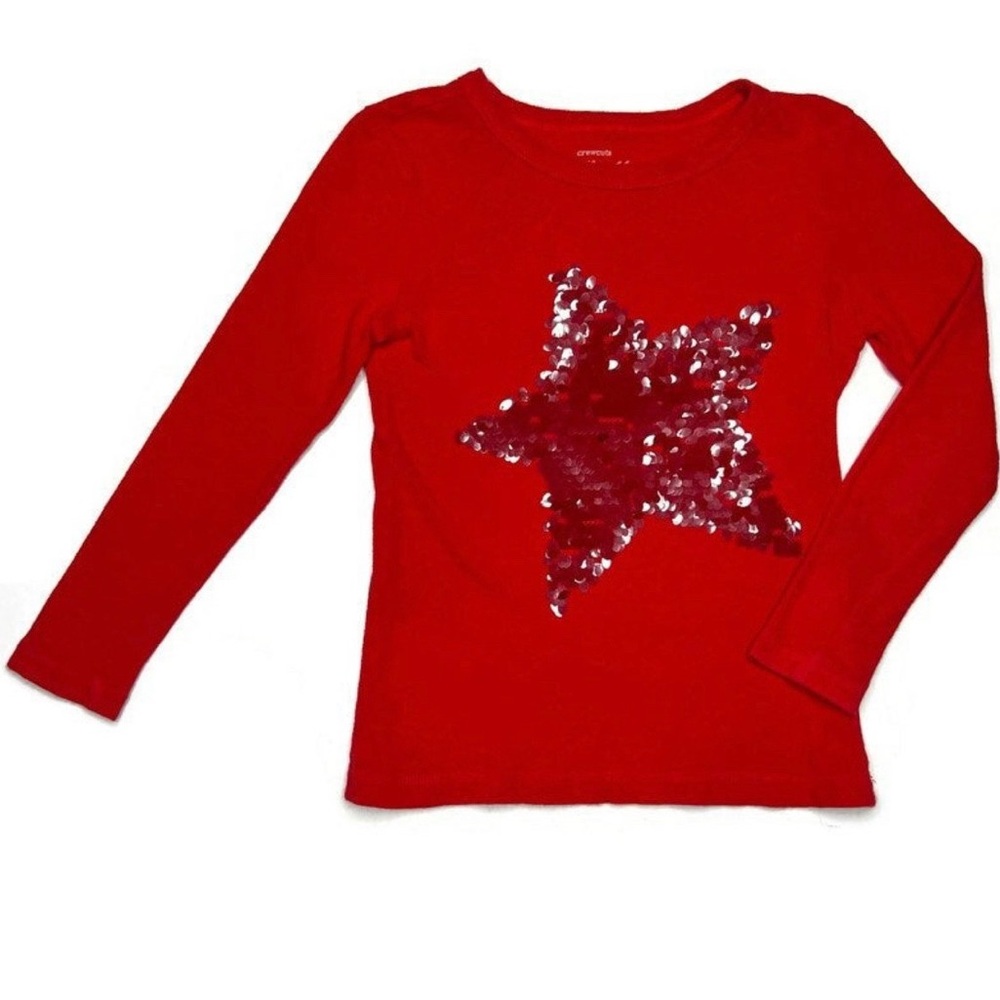 Crewcuts Sequin Star Tee